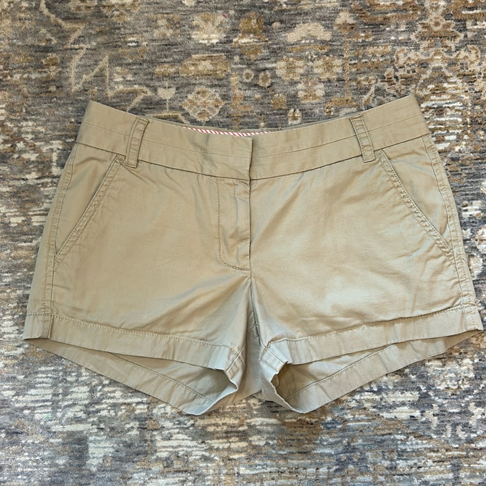 Jcrew chino khaki shorts. Size 2